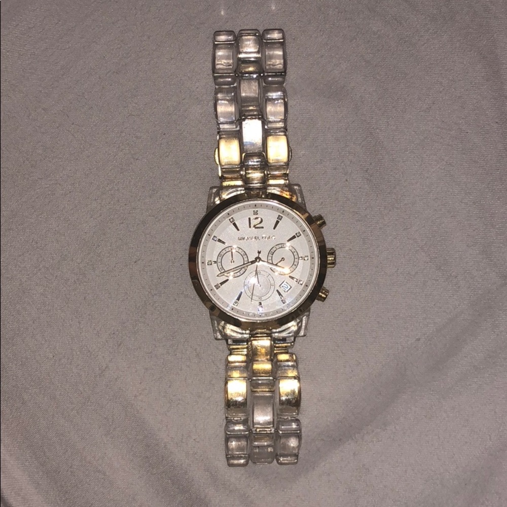 Michael Kors Gold and Crystal Watch